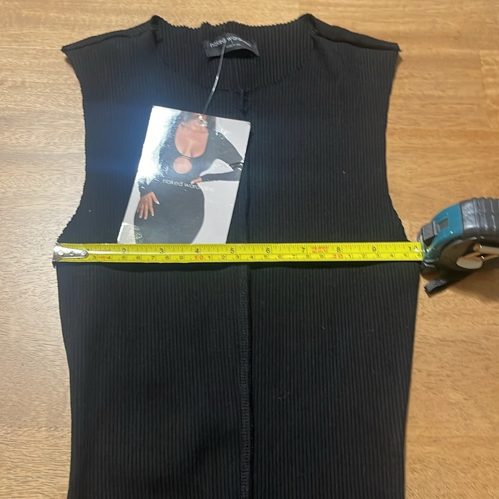 Naked Wardrobe black ribbed tank dress - Picture 9 of 10